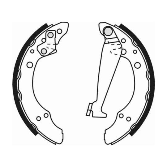 C0W009ABE Brake Shoe Set