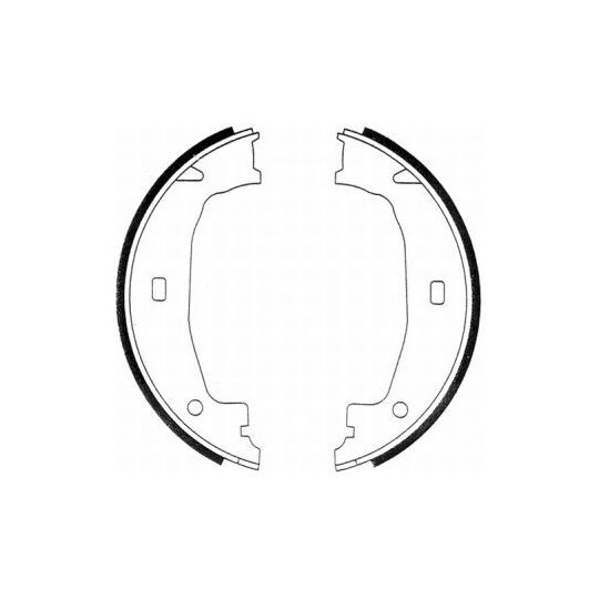 CRB004ABE Brake Shoe Set, parking brake