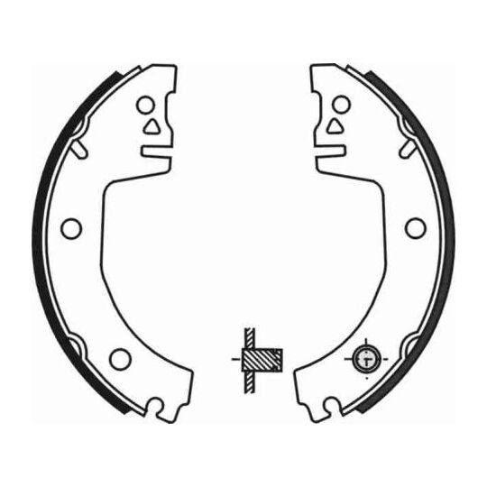 C0S001ABE Brake Shoe Set