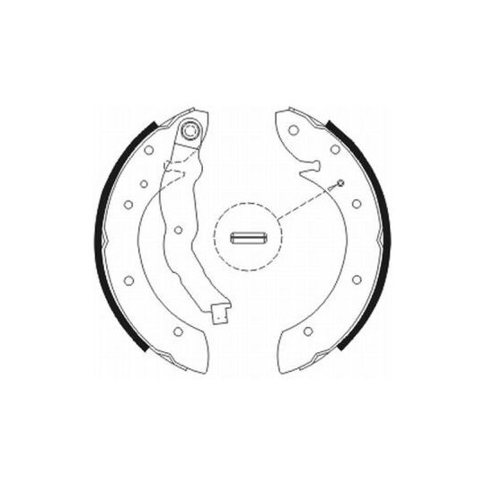 C0R011ABE Brake Shoe Set