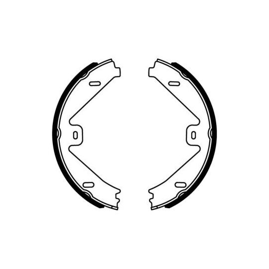 CRM014ABE Brake Shoe Set, parking brake