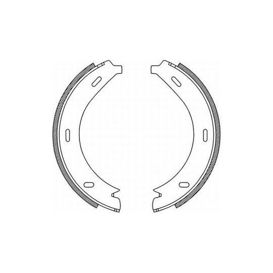 CRM005ABE Brake Shoe Set, parking brake
