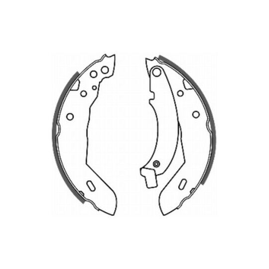 C0P002ABE Brake Shoe Set