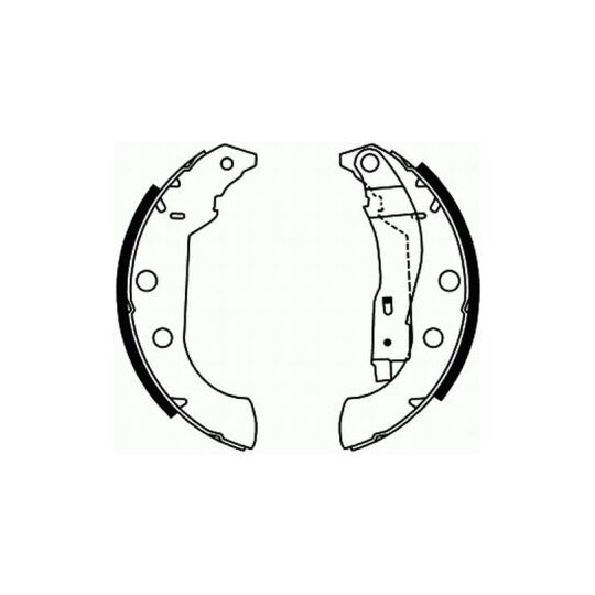 C0P029ABE Brake Shoe Set