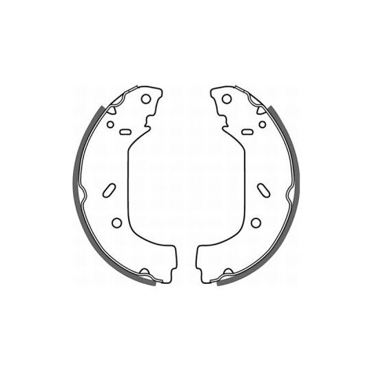 C0P015ABE Brake Shoe Set
