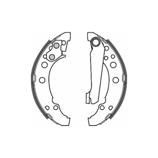 C0W001ABE Brake Shoe Set