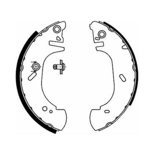 C0G022ABE Brake Shoe Set