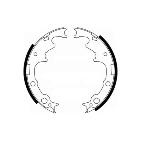 C0Y003ABE Brake Shoe Set