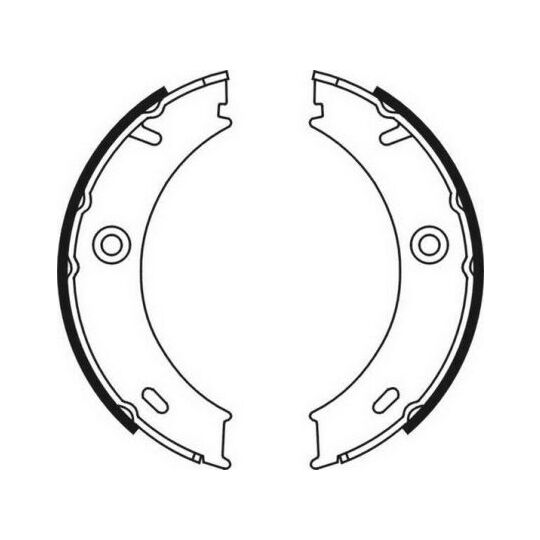 CRM003ABE Brake Shoe Set, parking brake