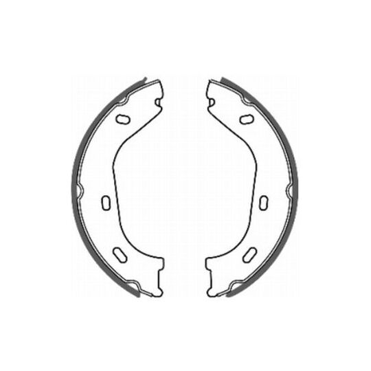 CRM000ABE Brake Shoe Set, parking brake