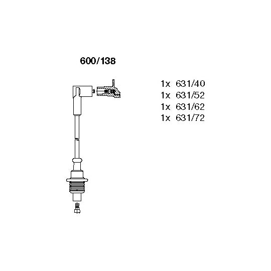 600/138 Ignition Cable Kit