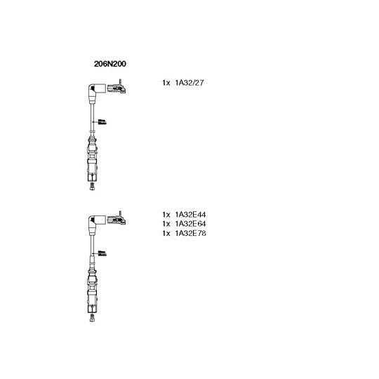 206N200 Ignition Cable Kit