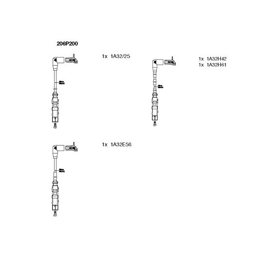 206P200 Ignition Cable Kit