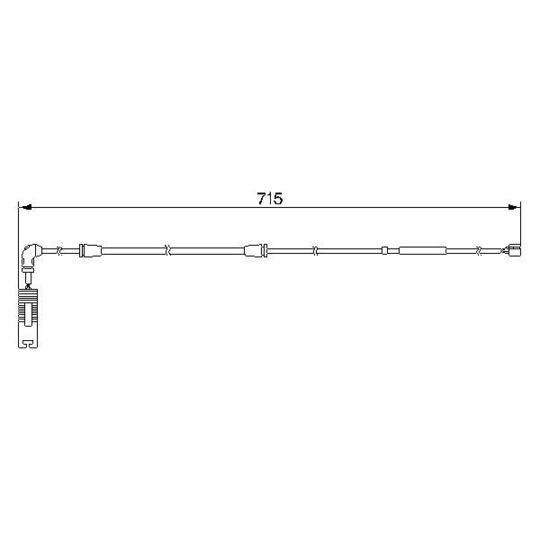 1 987 474 946 Warning Contact, brake pad wear