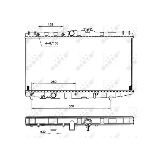 507581 Radiator, engine cooling