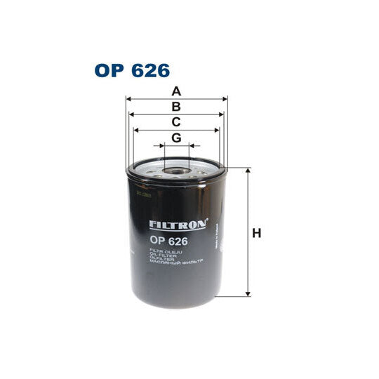 OP 626 Oil filter