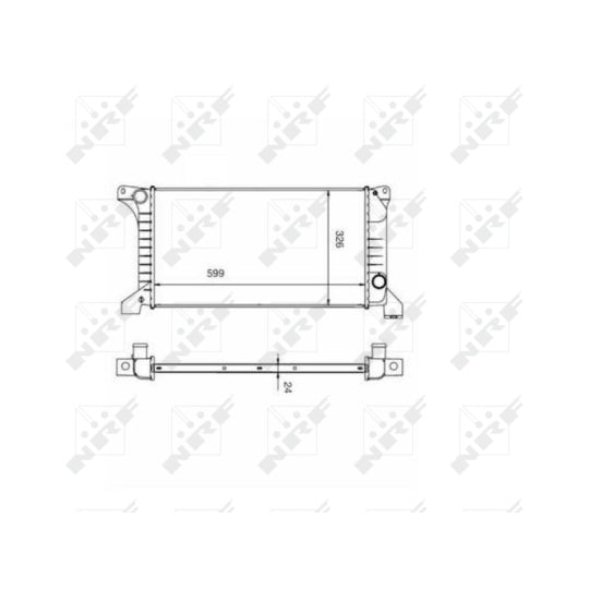 516212 Radiator, engine cooling
