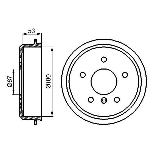 0 986 477 096 Brake Drum