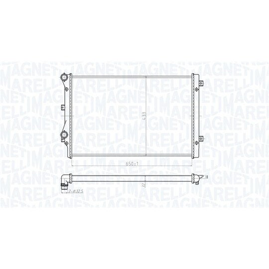 350213852000 Radiator, engine cooling