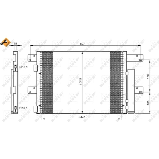 35896 Condenser, air conditioning