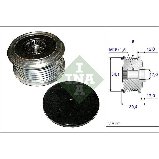535 0090 10 Alternator Freewheel Clutch