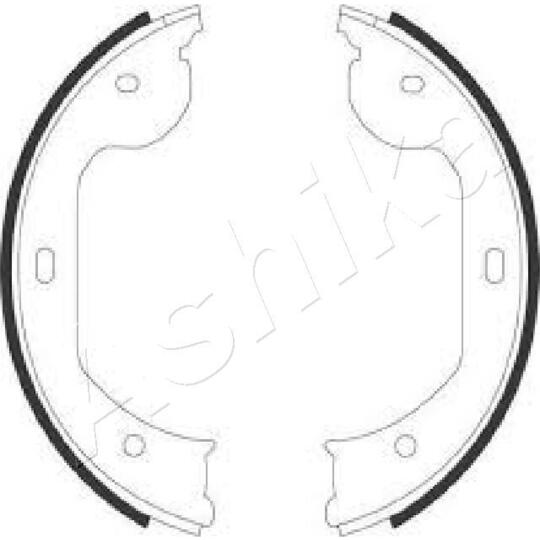 55-00-0104 Brake Shoe Set, parking brake