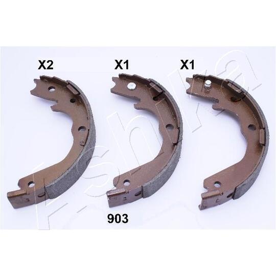 55-09-903 Brake Shoe Set, parking brake
