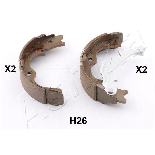 55-0H-H26 Brake Shoe Set, parking brake
