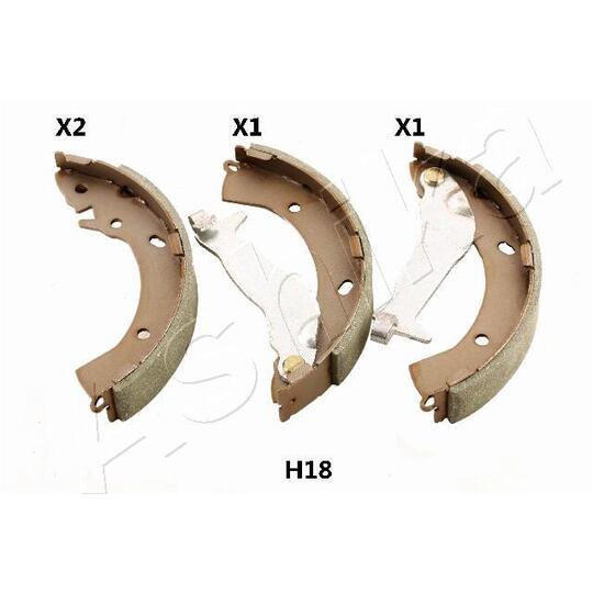 55-0H-H18 Brake Shoe Set
