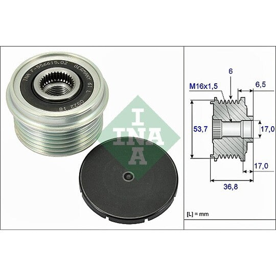 535 0074 10 Alternator Freewheel Clutch