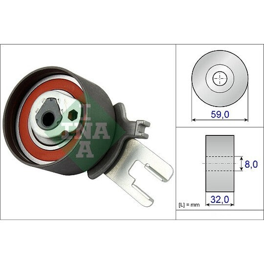 531 0859 10 Tensioner Pulley, timing belt