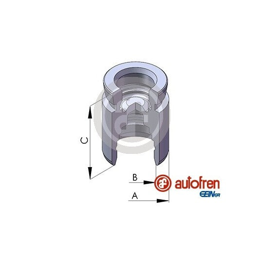 D02568 Piston, brake caliper