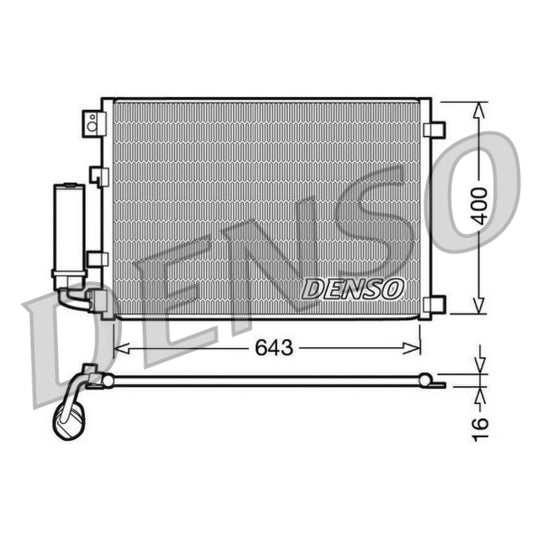 DCN46002 Condenser, air conditioning