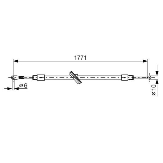 1 987 482 030 Cable, parking brake