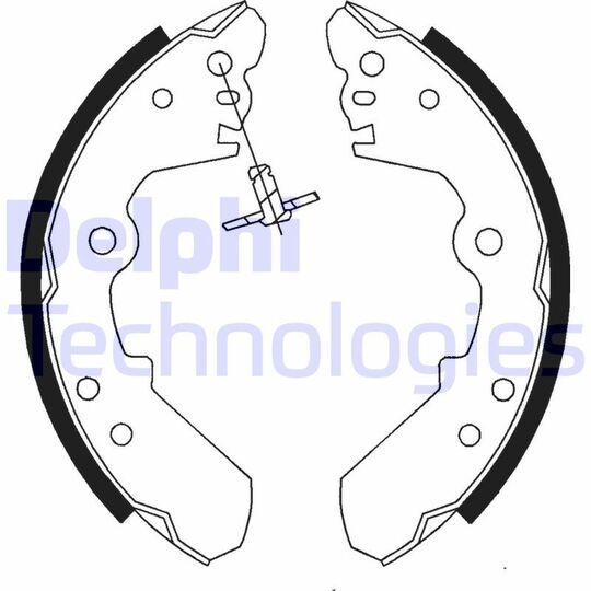 LS1687 Brake Shoe Set