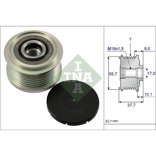 535 0128 10 Alternator Freewheel Clutch