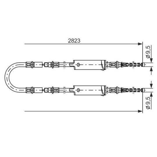1 987 477 369 Cable, parking brake