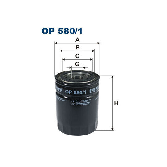 OP 580/1 Oil filter