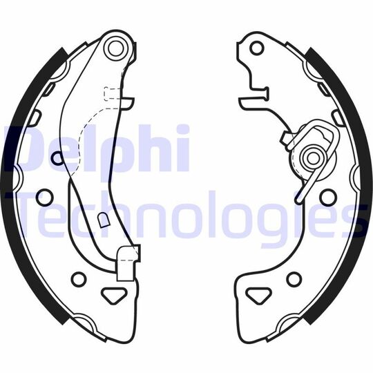 LS1976 Brake Shoe Set