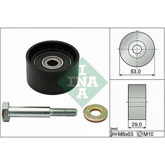532 0287 10 Deflection/Guide Pulley, timing belt