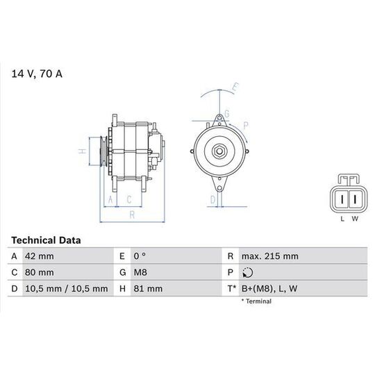 0 986 041 790 Alternator