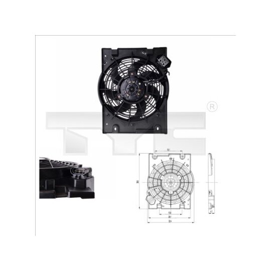 825-0014 Fan, radiator