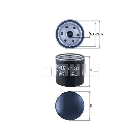 OC 232 Oil filter