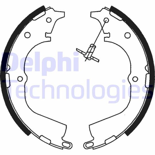 LS1744 Brake Shoe Set