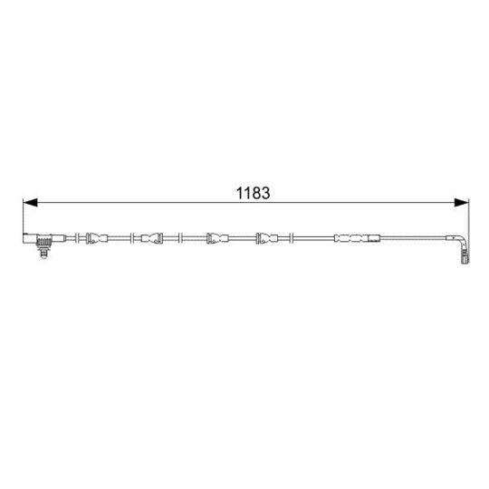 1 987 473 031 Warning Contact, brake pad wear