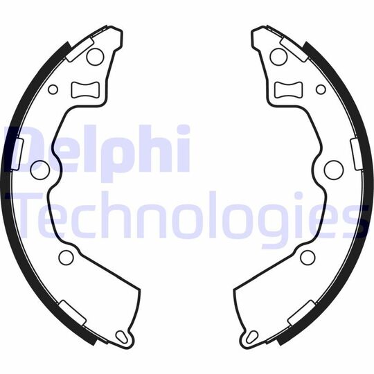 LS2005 Brake Shoe Set