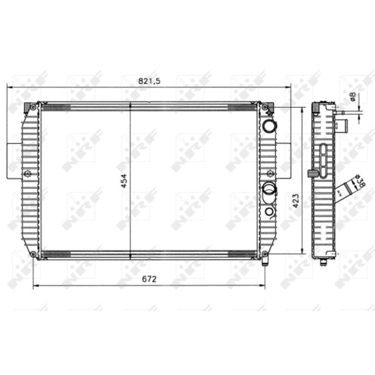 51564 Radiator, engine cooling