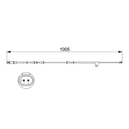 1 987 473 521 Warning Contact, brake pad wear