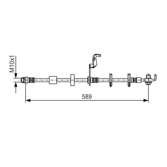 1 987 481 102 Brake Hose