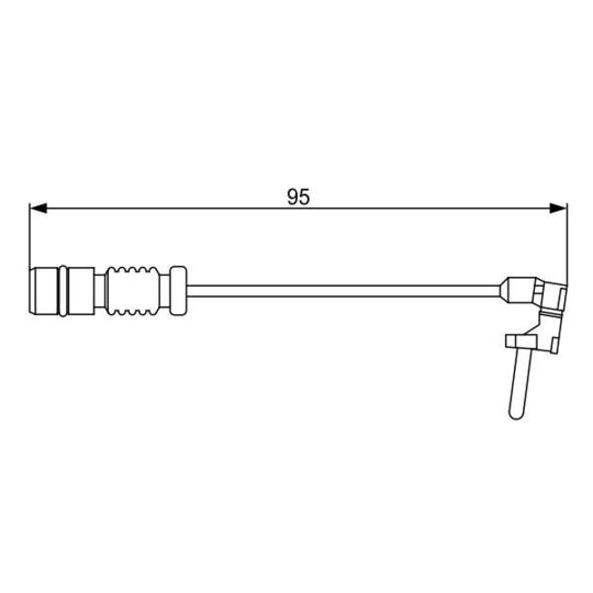 1 987 474 901 Warning Contact, brake pad wear